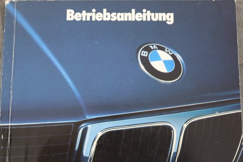 Bmw 5er e34 betriebsanleitung - bmw,